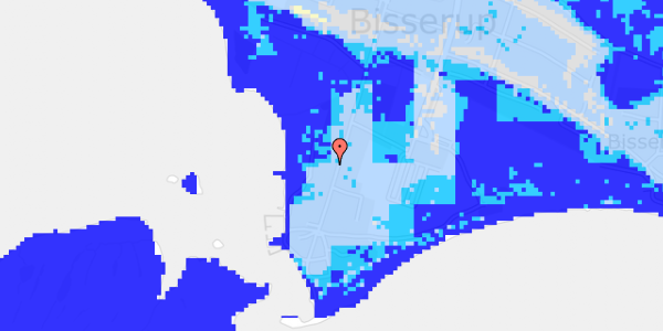 Ekstrem regn på Bisserup Havnevej 58