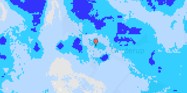 Ekstrem regn på Gryderupvej 197