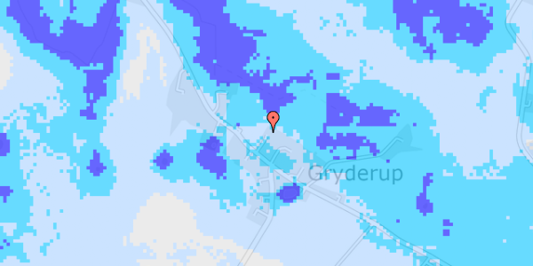 Ekstrem regn på Gryderupvej 204