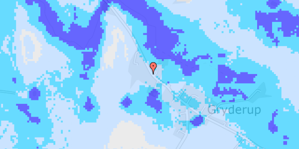 Ekstrem regn på Gryderupvej 223