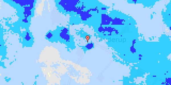 Ekstrem regn på Grønhøjvej 54