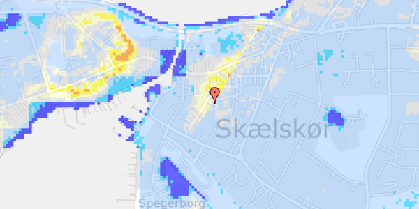 Ekstrem regn på Jernbanevej 11A, 1. tv