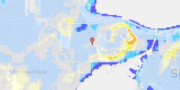 Ekstrem regn på Rådmandshaven 18