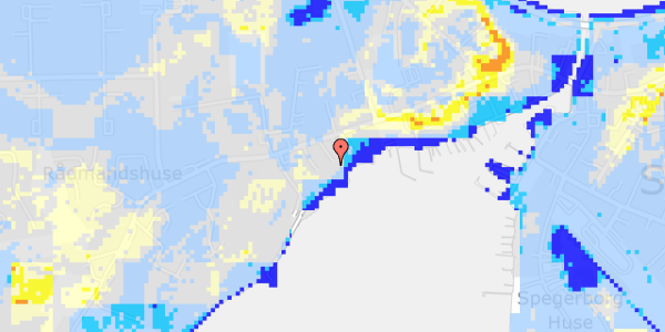 Ekstrem regn på Rådmandsvej 17A