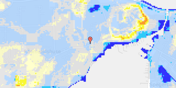 Ekstrem regn på Rådmandsvej 18A