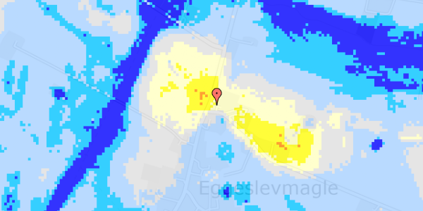 Ekstrem regn på Sorø Landevej 282