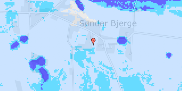 Ekstrem regn på Sønder Bjergevej 185