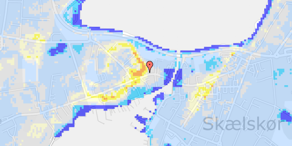 Ekstrem regn på Vestergade 28