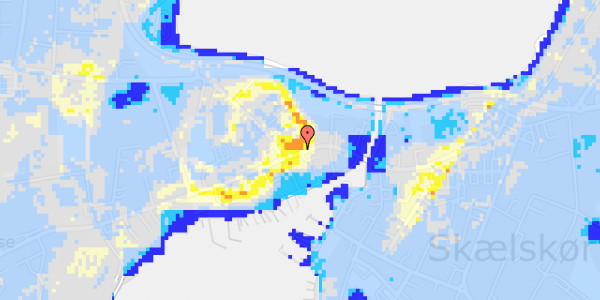 Ekstrem regn på Vestergade 34