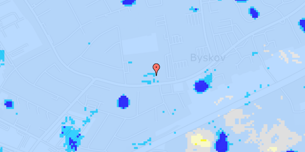 Ekstrem regn på Byskov Alle 7, st. th