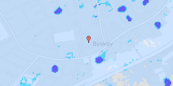 Ekstrem regn på Byskov Alle 10, 1. th
