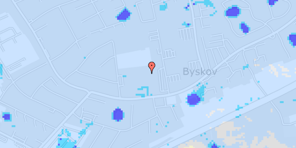 Ekstrem regn på Byskov Alle 23, st. mf