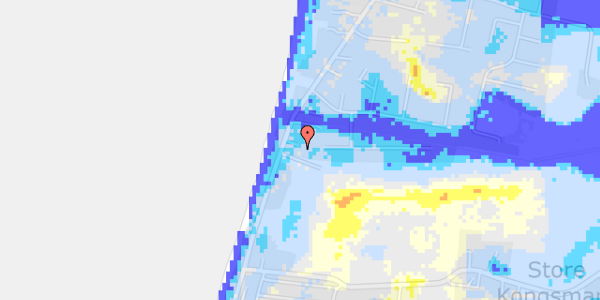 Ekstrem regn på Kongsmarkvej 95