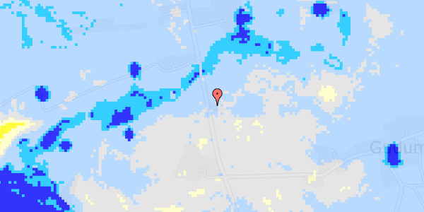 Ekstrem regn på Nykøbing Landevej 4