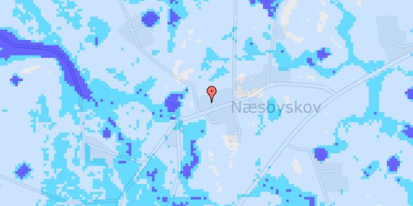 Ekstrem regn på Næsbyskovvej 13