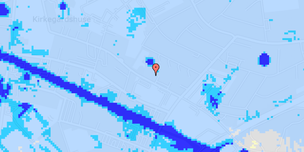 Ekstrem regn på Skovvejen 65, 1. th