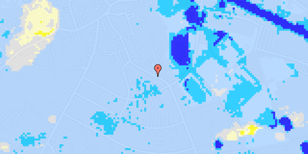 Ekstrem regn på Slotsgade 44, 1. th