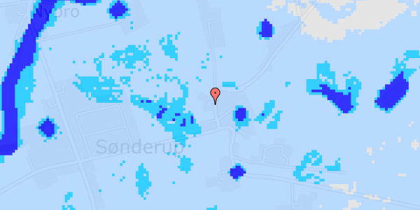 Ekstrem regn på Sønderupvej 17