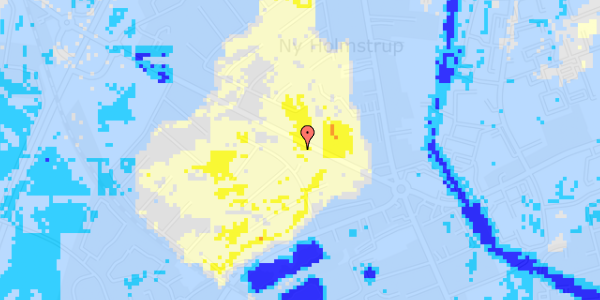 Ekstrem regn på Valbygårdsvej 29