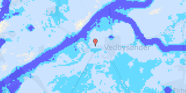 Ekstrem regn på Vedbysøndervej 1