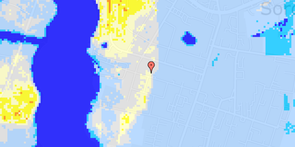 Ekstrem regn på Frederiksvej 22