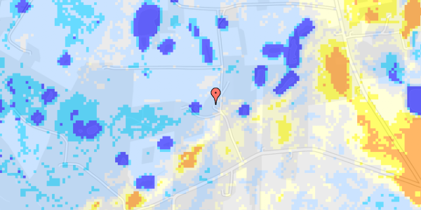 Ekstrem regn på Lorupvej 16