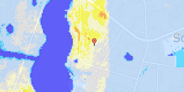 Ekstrem regn på Skjalm Hvidesvej 8