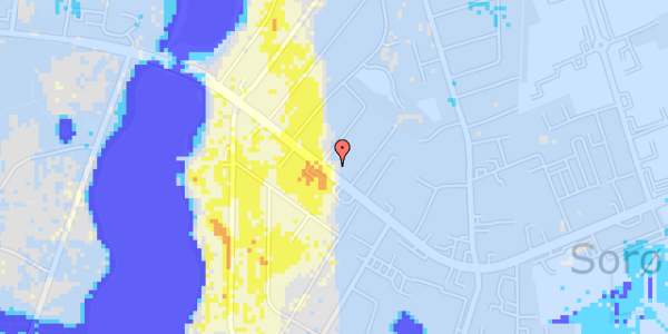 Ekstrem regn på Slagelsevej 34