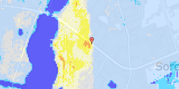 Ekstrem regn på Slagelsevej 35A