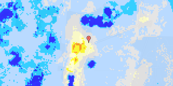 Ekstrem regn på Stokholtsvej 35