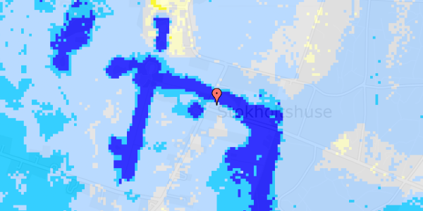 Ekstrem regn på Stokholtsvej 50