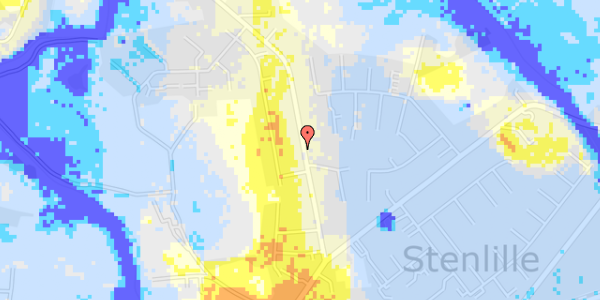 Ekstrem regn på Assentorpvej 39