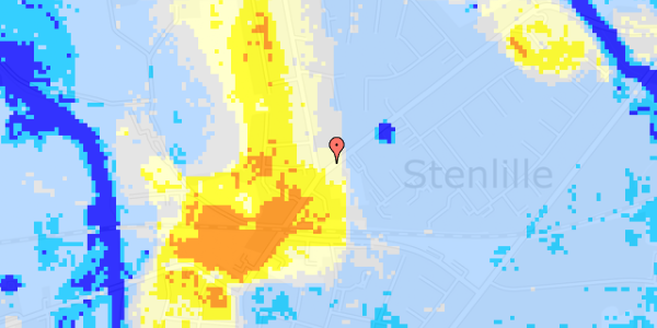 Ekstrem regn på Hovedgaden 63