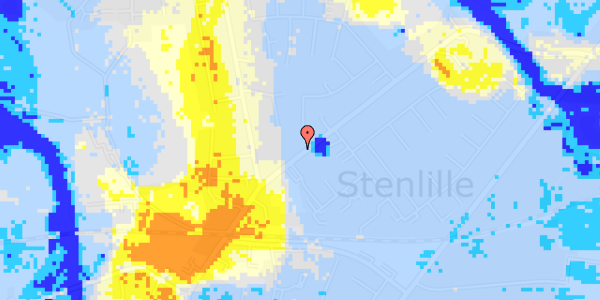 Ekstrem regn på Hovedgaden 73