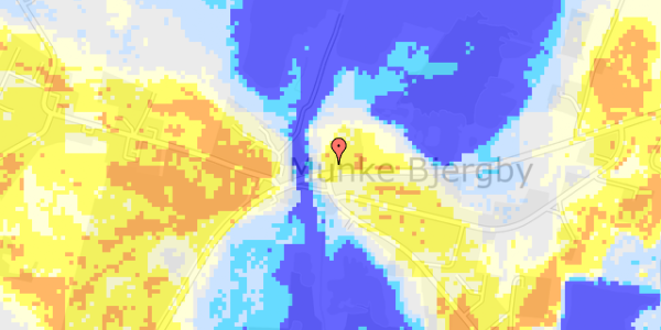 Ekstrem regn på Munke Bjergbyvej 41