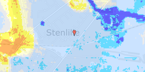 Ekstrem regn på Møllehusene 16