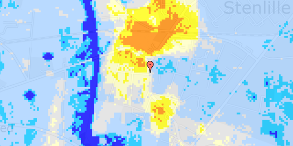 Ekstrem regn på Råbjergvej 2