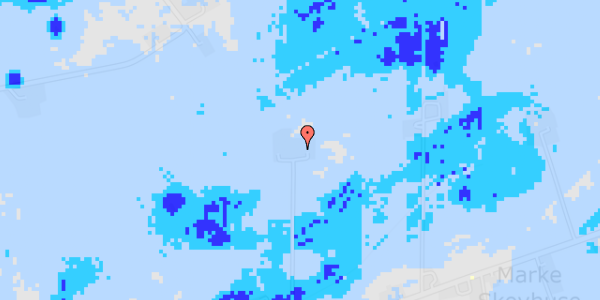 Ekstrem regn på Aggersvoldvej 35