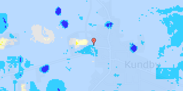 Ekstrem regn på Kirkebakken 14