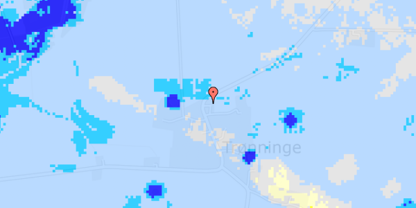 Ekstrem regn på Trønninge By 1