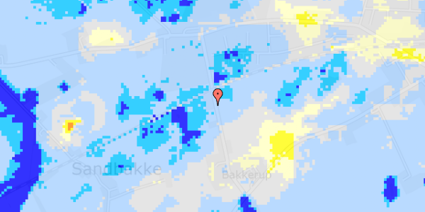 Ekstrem regn på Bakkerupvej 11