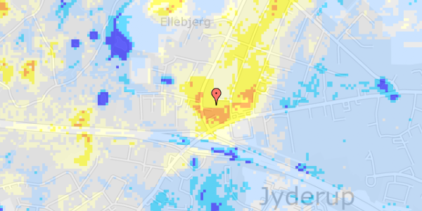 Ekstrem regn på Ellebjergvej 2C