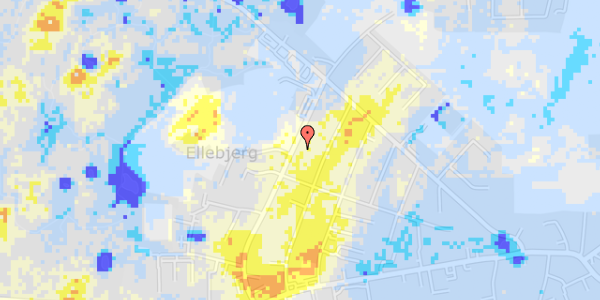 Ekstrem regn på Ellebjergvej 30