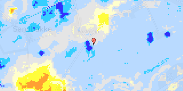 Ekstrem regn på Holbækvej 280