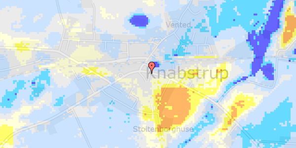 Ekstrem regn på Holbækvej 342