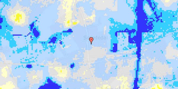 Ekstrem regn på Hovedgaden 58