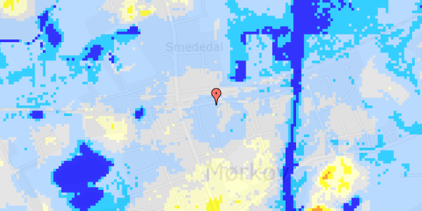 Ekstrem regn på Jernbanevej 10