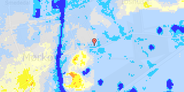 Ekstrem regn på Kærvej 2