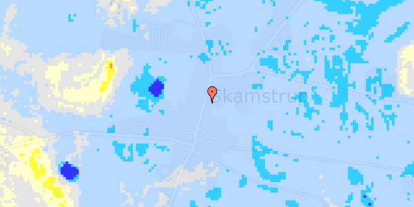 Ekstrem regn på Skamstrupvej 37