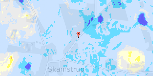 Ekstrem regn på Skamstrupvej 42